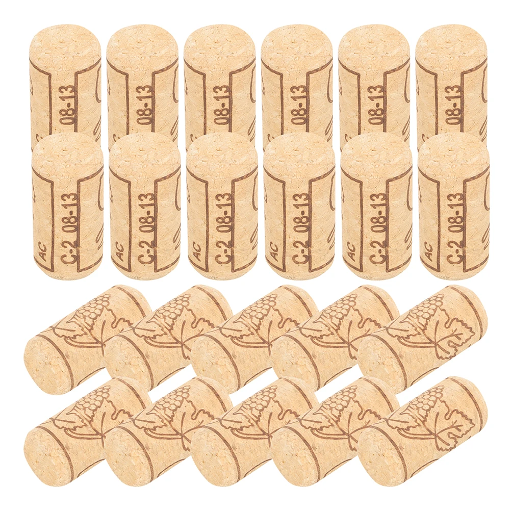 

50pcs Cork Stoppers Bottle Plugs Airtight Sealed Natural Wooden Juice Craft Bulk Vacuum Decorative Replacement