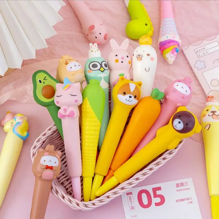 اسفنجي كليم انتعاش بطيء الإبداعية الضغط قلم محايد اللون ضد الإجهاد ضغط تململ لعبة الإجهاد الإغاثة اسفنجي اللعب