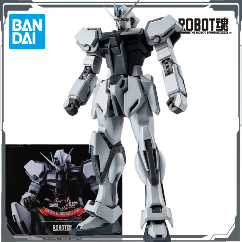 

Bandai Original ROBOT Soul Limited Edition Strong Attack Gundam Unactivated Mode Ver. A.N.I.M.E. Anime Mobile Handheld Toy Gift