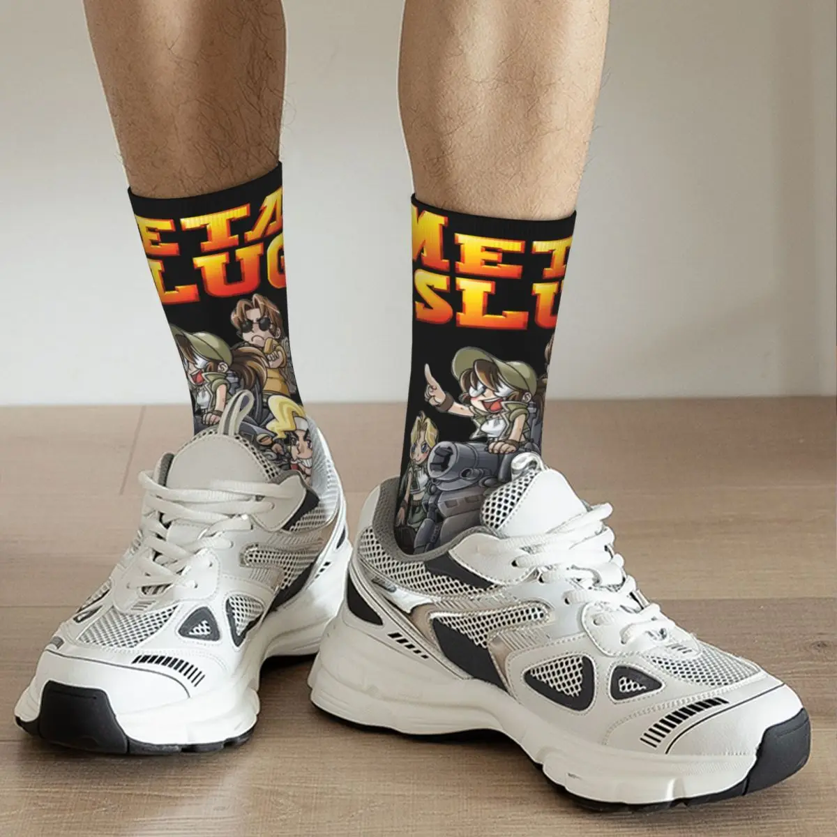 Mode Metall Slug Team Gemütliche Socken Zubehör Alle Saison Klassische Spiel Baumwolle Lange Socken Schweiß Absorbieren Überraschung Geschenk für Unisex