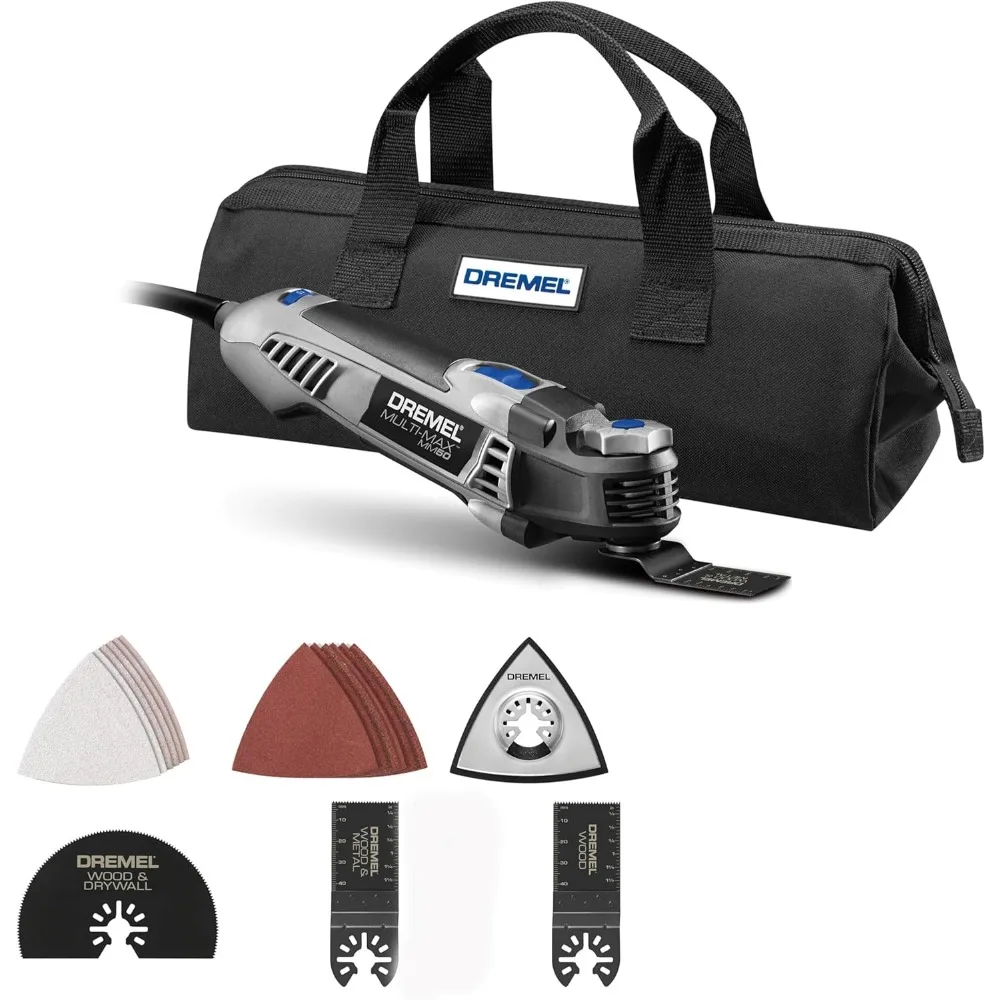 

Multi-Max MM50-02 5 Amp Variable Speed Corded Oscillating Multi Tool Kit with 16 Accessories and Storage Bag - Ideal for