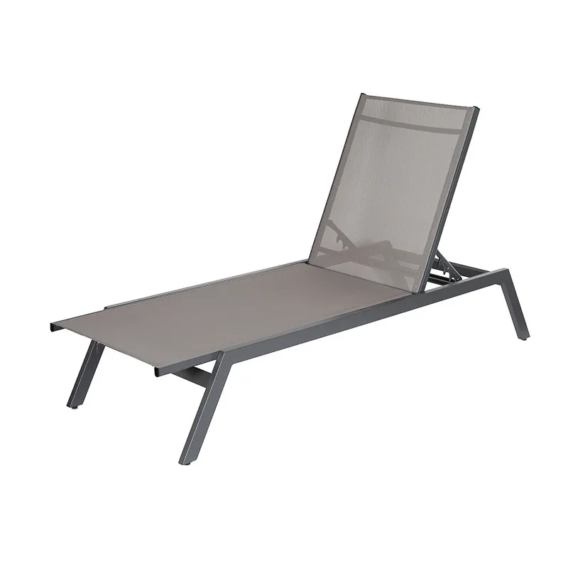 Outdoor beach chair courtyard leisure folding chair hotel swimming pool nap chair light swimming pool waterproof sun protection