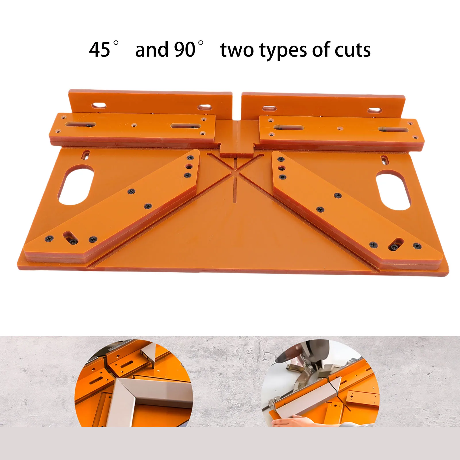 Door Casing Cutting Guide Auxiliary Tool Accurate Hard 45 90 Degree Window Cut Assistant 8mm Synthetic Cardboard