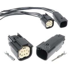 1 Set 6 Pin 33472-0601 33482-0601 Car Headlight Plug Auto Waterproof Plastic Housing Connector for For Ford Mondeo