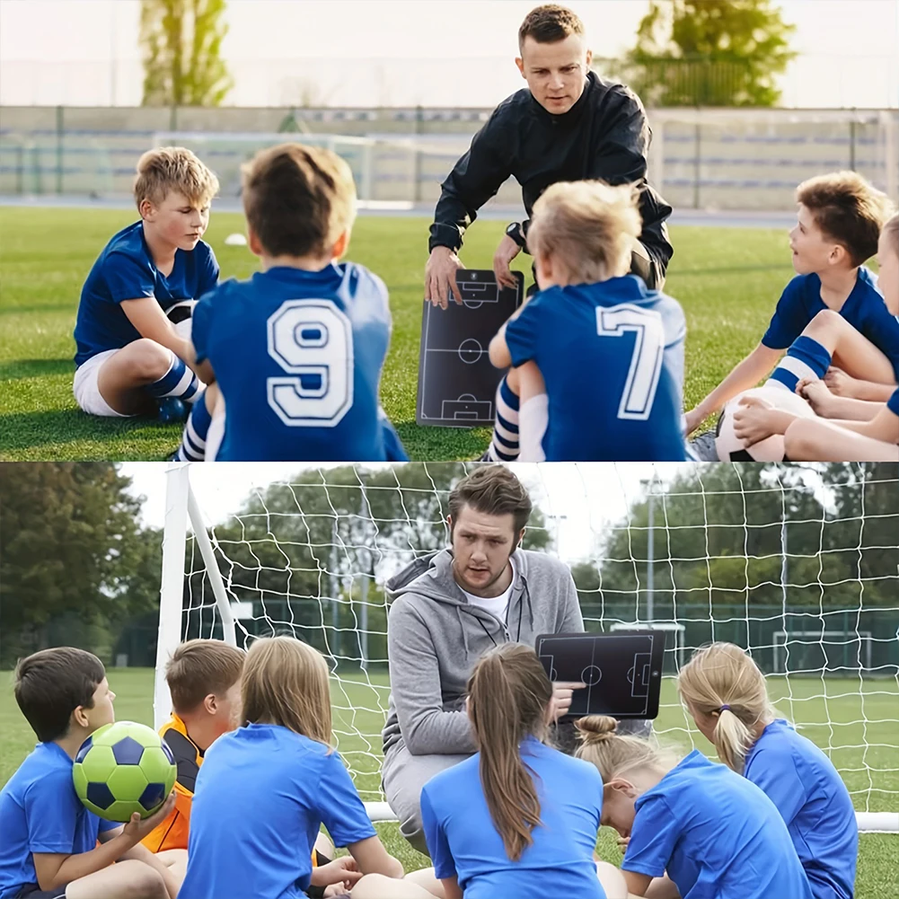 16 Inch LCD Electronic Football Coach Board with Pen Soccer Strategy Board for Football Coach Marker Training Writing Tablet