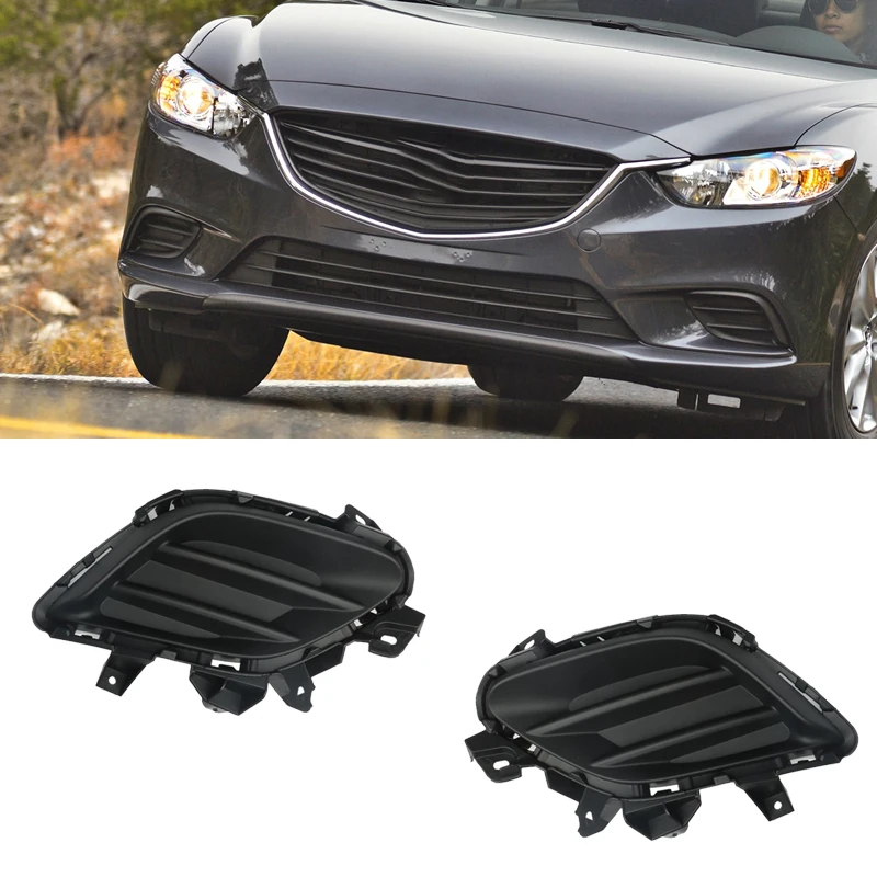 

MA1038130 Car Accessories For Mazda 6 2014 2015 2016 2017 Front Bumper Light Frame Under Center Grid Trim Frame Fog Light Cover