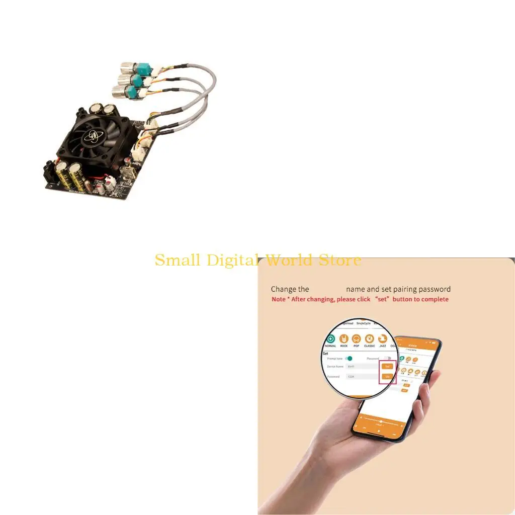 77UB 600W Single Channel 600W Power Amplifier Board Bluetooth-compatible Sound