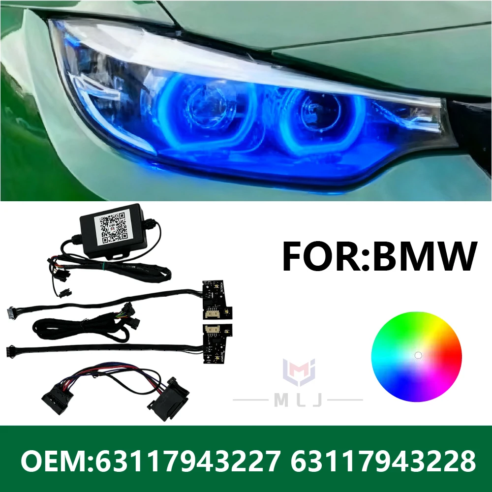 

63117943227 63117943228 NEW FOR BMW 2016-2019 F32 F36 LOW-PROFILE RGB Headlight plug wiring harness internal wiring harness