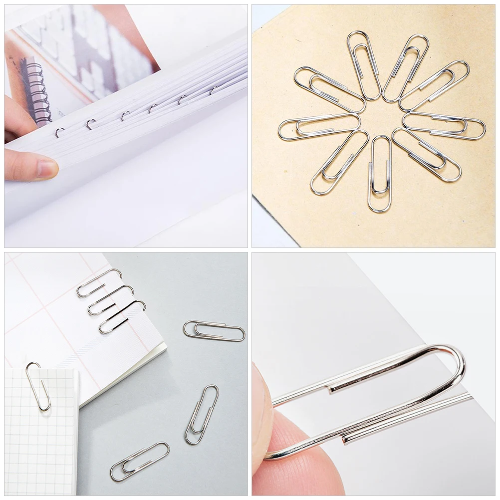 

Paper Clip Set Office File Clips Document Mini Cute Paperclips Iron Organizer Decorative Metal