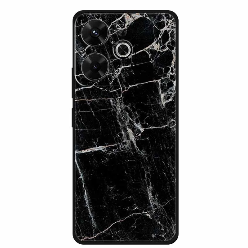 ل Xiaomi Redmi 13 13x حافظة Redmi13 x غطاء الهاتف الذئب الأسود سيليكون لينة الغطاء الخلفي ل Xiaomi Poco M6 4G حافظة M 6 Plus Coque #6