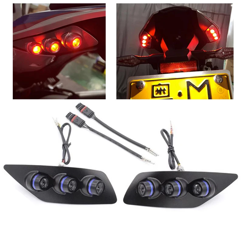 For BMW S1000RR S1000 RR 2020 2021 2022 2023 Motorcycle Rear Tail Light Brake Turn Signals Integrated LED License Plate Bracket