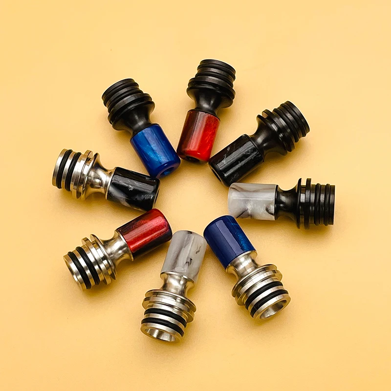 DSX 송진 510 MTL 드립 팁 내열성 2.8mm 좁은 구멍 마우스피스, mtl rta 탱크용 무화기 베이프 액세서리