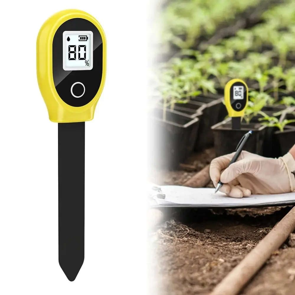 Simple Operation Digital Soil Water Content Analyzer Sensitive LCD Soil Moisture Meter Durable Accurate Moisture Sensor Indoor