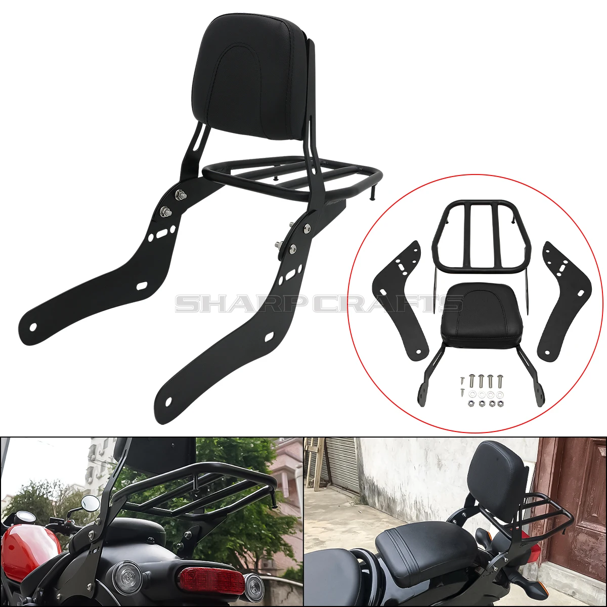 Для Honda Rebel CMX300 CMX500 CMX 300 500 2017-2023 спинка пассажира Sissy Bar аксессуары для мотоциклов съемный багажник