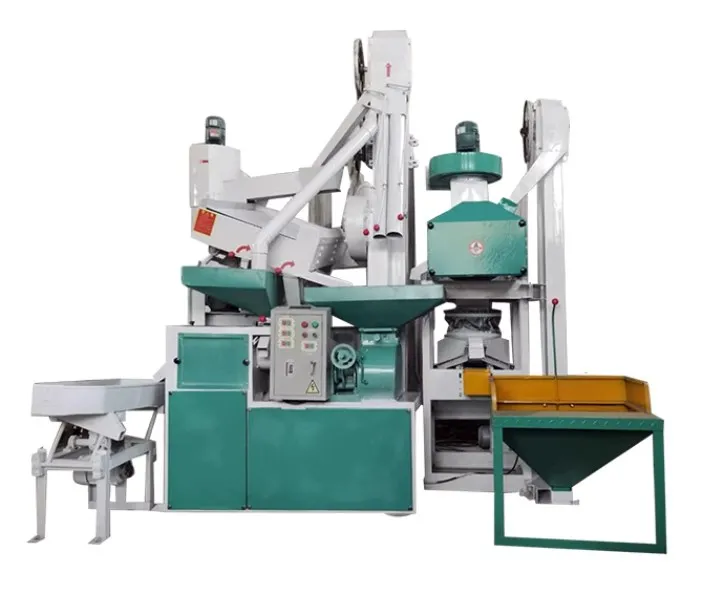 High Efficiency Rice Color Sorter Polisher Mill Machine Complete Set Brown Rice Milling System Motor Engine 1200kg/h Capacity