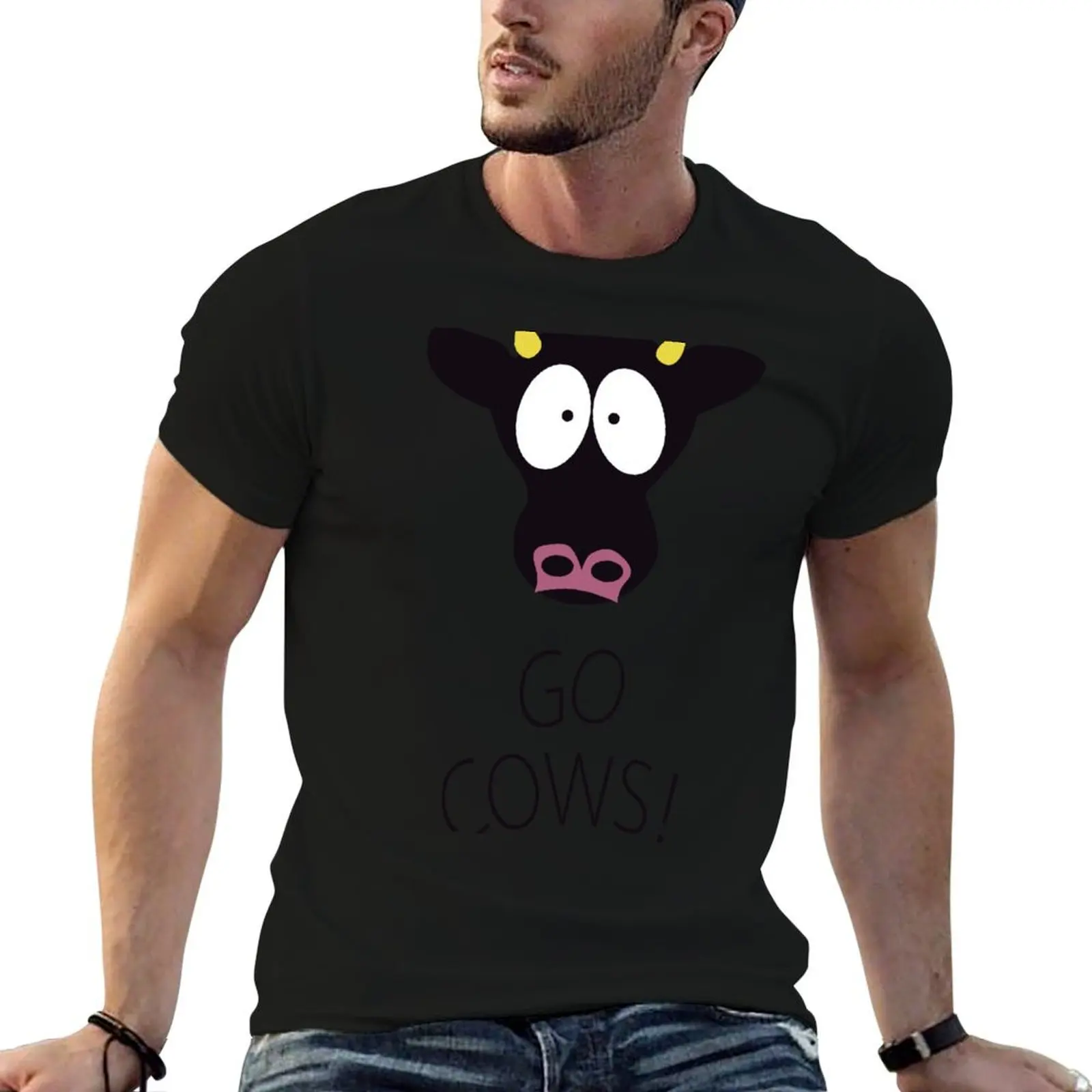 South Park Go Cows T-Shirt UV Protection Outdoor Tee Shirt