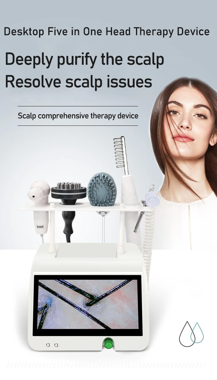 

Устройство для обнаружения волос на коже головы, комплексное устройство для обнаружения и ухода за волосами «пять в одном», импортированный массаж в центр ухода за волосами