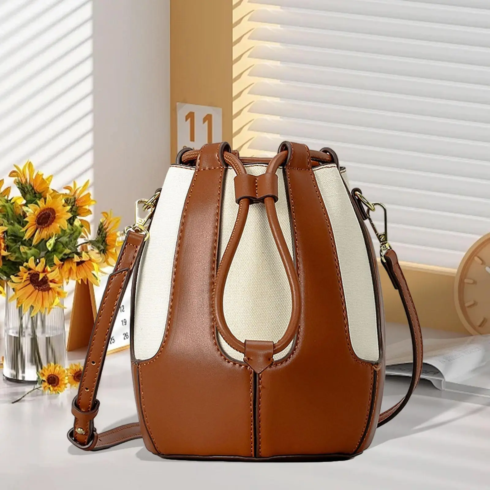 

Shoulder Bag for Women Large Capacity Shoulder Purse Satchel Handbag Bucket Bag
