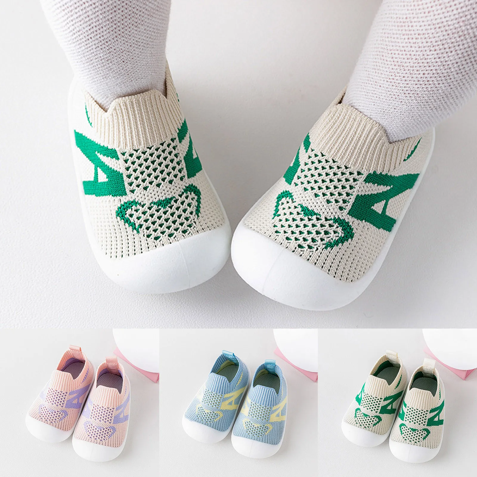 Infant Toddler Shoes Hollow Out Breathable Socks Shoes Soft Sole Non Slip Wear Out Toddler Floor Shoes Sandals Girls 7