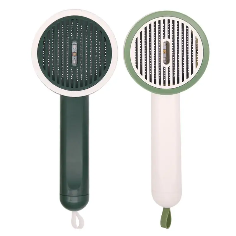 

Dog Slicker Brush Kitten Hair Grooming Comb Multifunctional Portable Cat Slicker Brush With Release Button For Long-Haired Pet