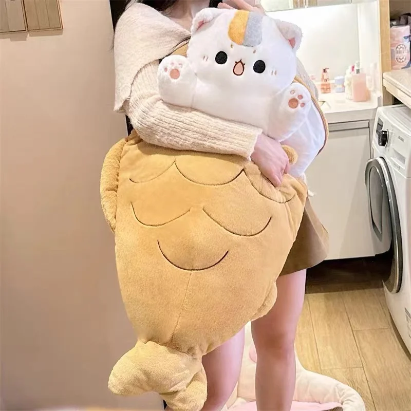 80CM Kawaii Taiyaki gatto frutta coniglio peluche animali nido cuscino cuscino pesce bambole regali di compleanno per ragazze decorazioni per la casa