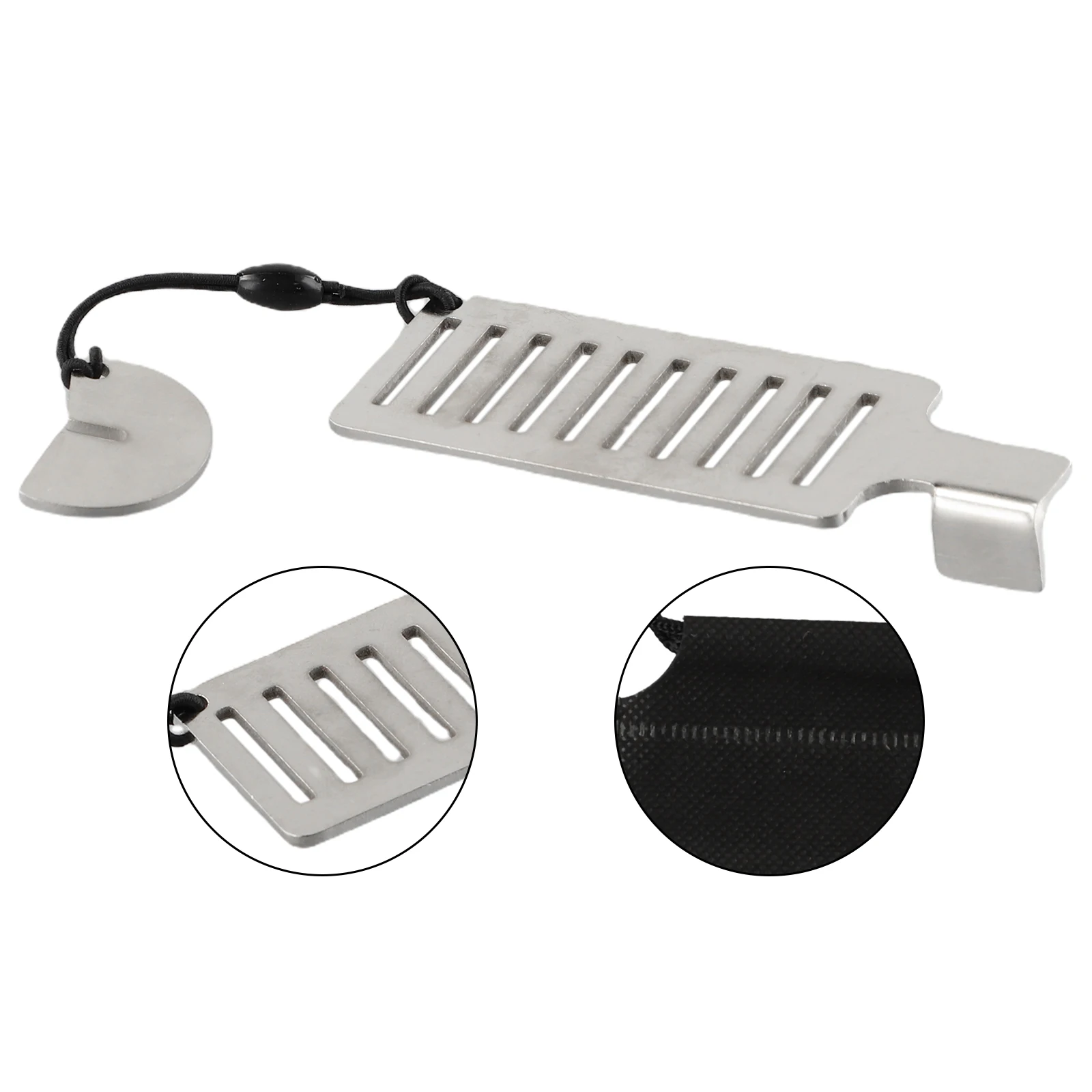 Portable Door Security Lock for Home Hotel Use - Stainless Steel Construction Fits Doors with Flat Sides and 1.5mm+ Seam