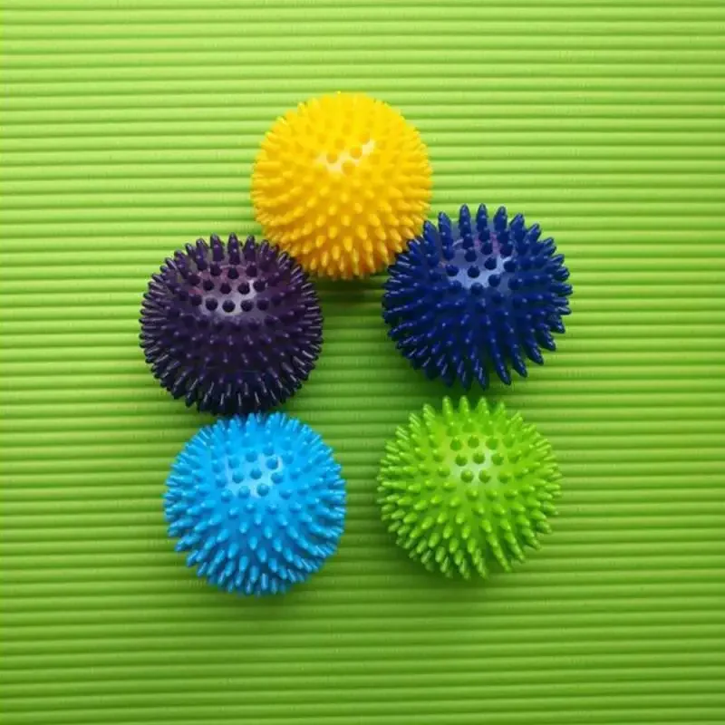 7.5cm Spiky Massage Ball Hand Foot Body Pain Stress Massager Relief Trigger Point Health Care Sport Toy Random Color