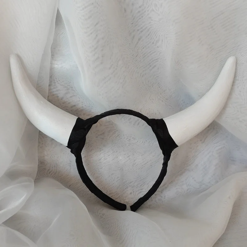 Cornes de SAFDemon pour Costume de Bande de Sauna d'Halloween pour Femme, Accessoire de Cosplay Gothique, Reine Maléfique, Pièce pour Fille