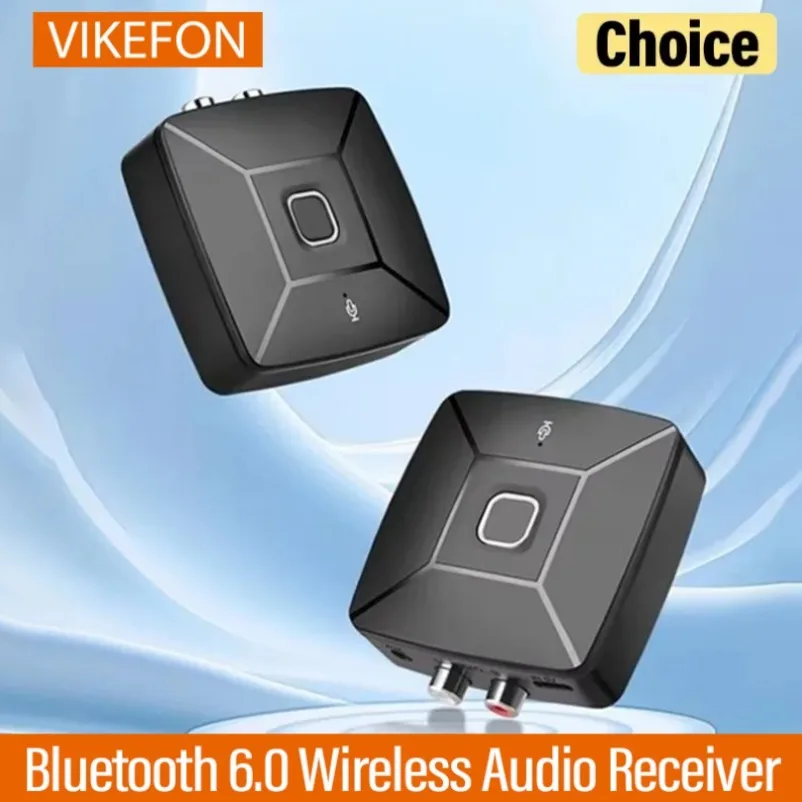 VIKEFON-receptor inalámbrico Bluetooth 6,0, adaptador de conversión de Audio AUX 3,5 Mm para PC, Kit de coche, amplificador de altavoz de Audio modificado
