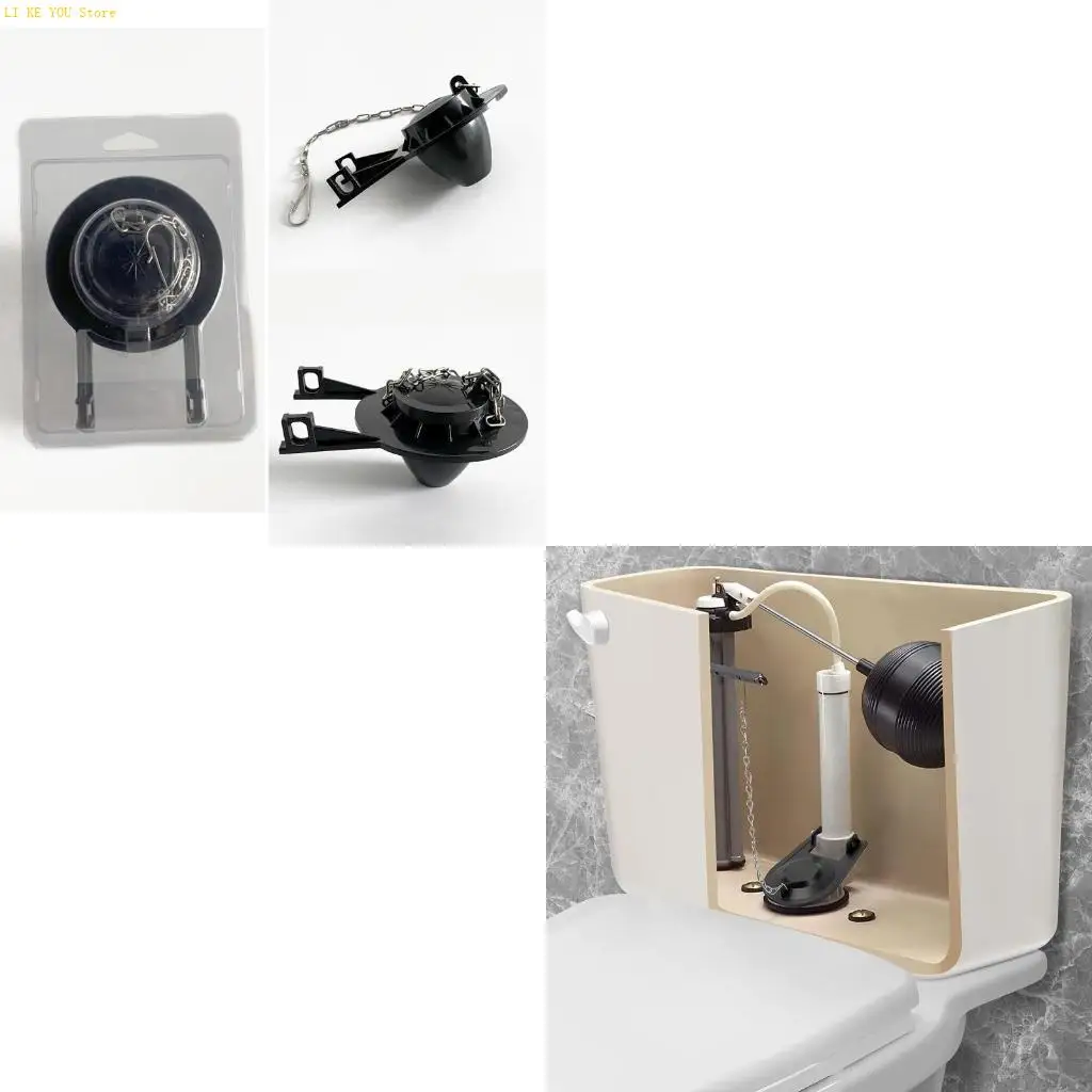 

W3JE Toilet Drain for Valve Flush Replacement Rubber Flapper Bathroom Universal Toilet Flapper Seal Adjustable for Tank Flap