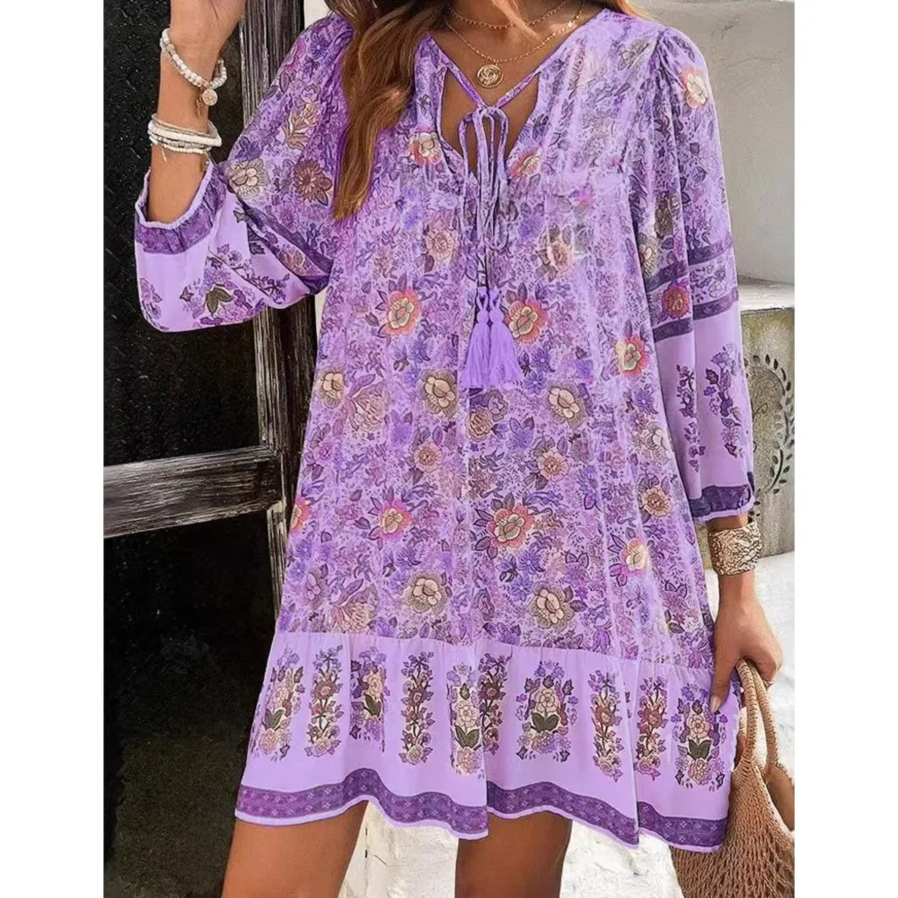 Bohemian Fringed Wo… - image