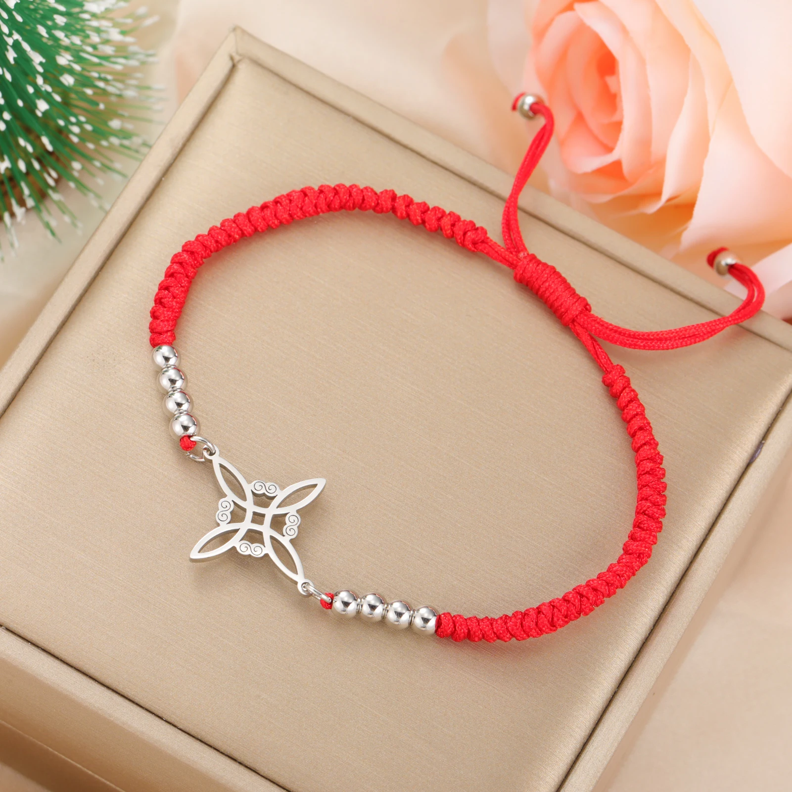 COOLTIME Colorful Rope Witch Knot Bracelet Adjustable Weaving Handmade Rope Amulet Bracelet Jewelry Birthday Gift Wholesale
