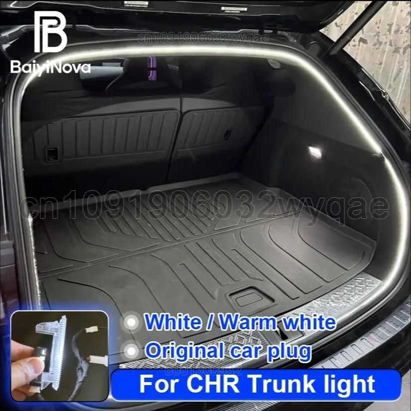 Customized For Toyota C-HR Car LED Trunk Light Flexible Atmosphere Light Tail Box Light Interior Decor Auto Accessories