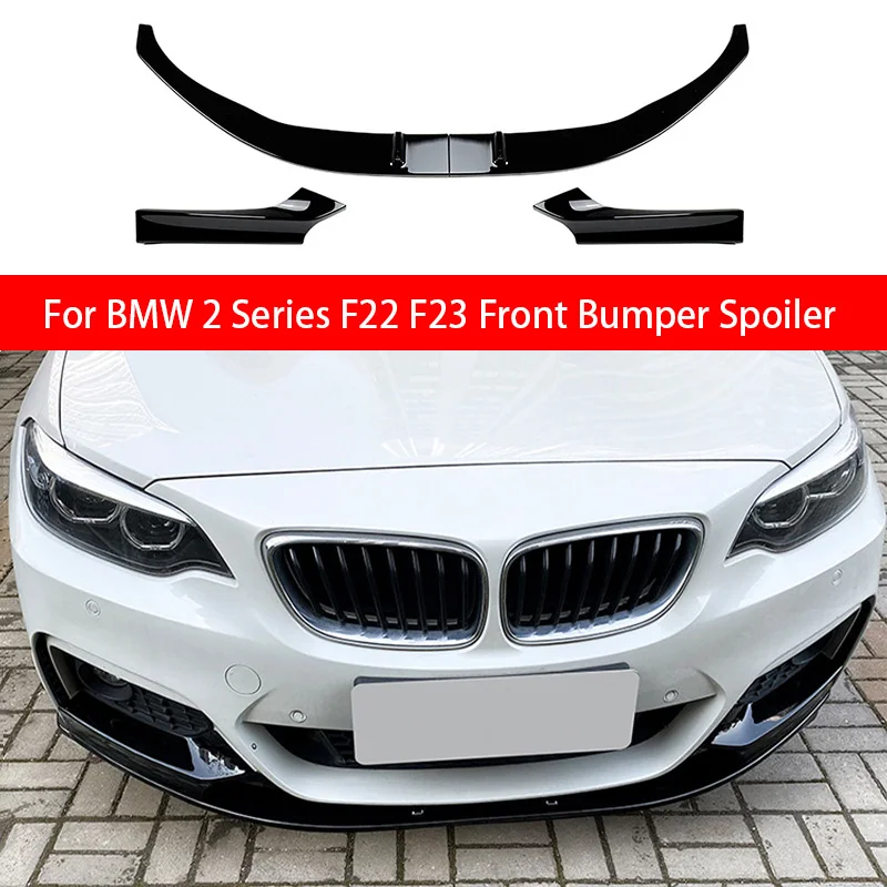 

For 2015-2019 BMW 2 Series F22 F23 220i 220d 230i M240i M Sport Front Bumper Splitter Lip Diffuser Front Surround Spoiler Guard