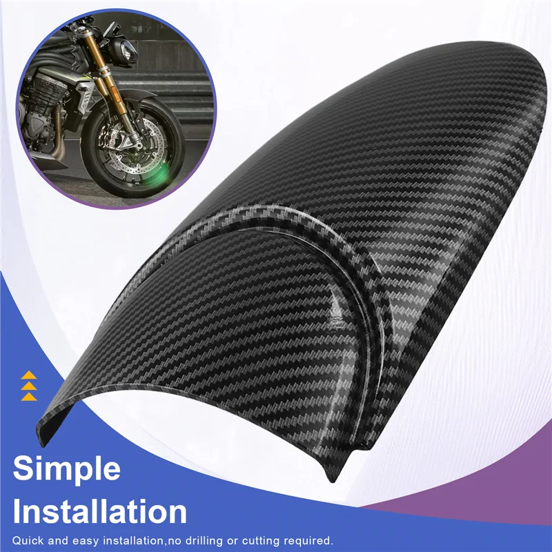 

X39A-Motorcycle Front Fender Extender For Speed Triple 1200RS 1200 RS (2021-) 1200RR (2022-) Mudguard Splash Guard Extension