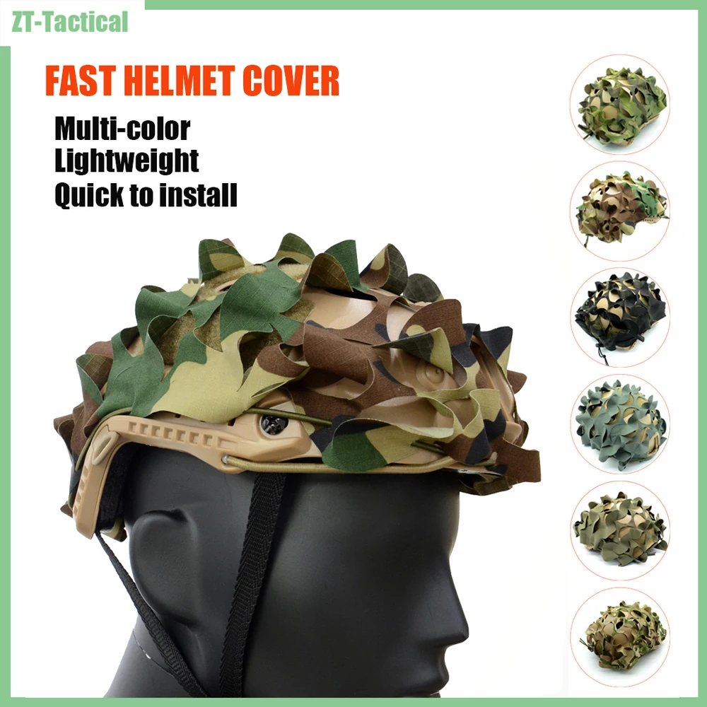 

Military Tactical Fast Helmet Cover 3D Camouflage Helmet Cloth Hunting Paintball Airsoft Helmets Accessories