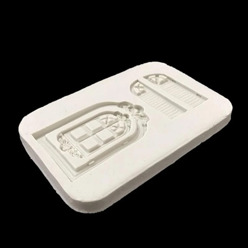 F19B Door Window Silicone Mold DIY Cake Chocolate Mousse Dessert Baking Fondant Molds