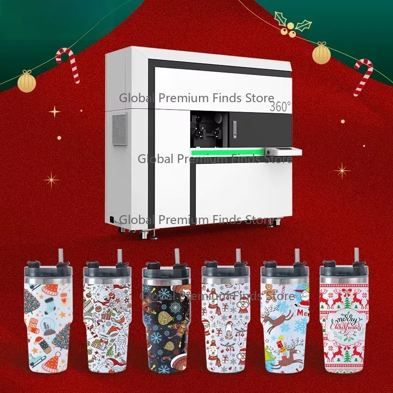 Versatile Digital 360 Rotary UV Stainless Steel Water Bottle Flask Printer