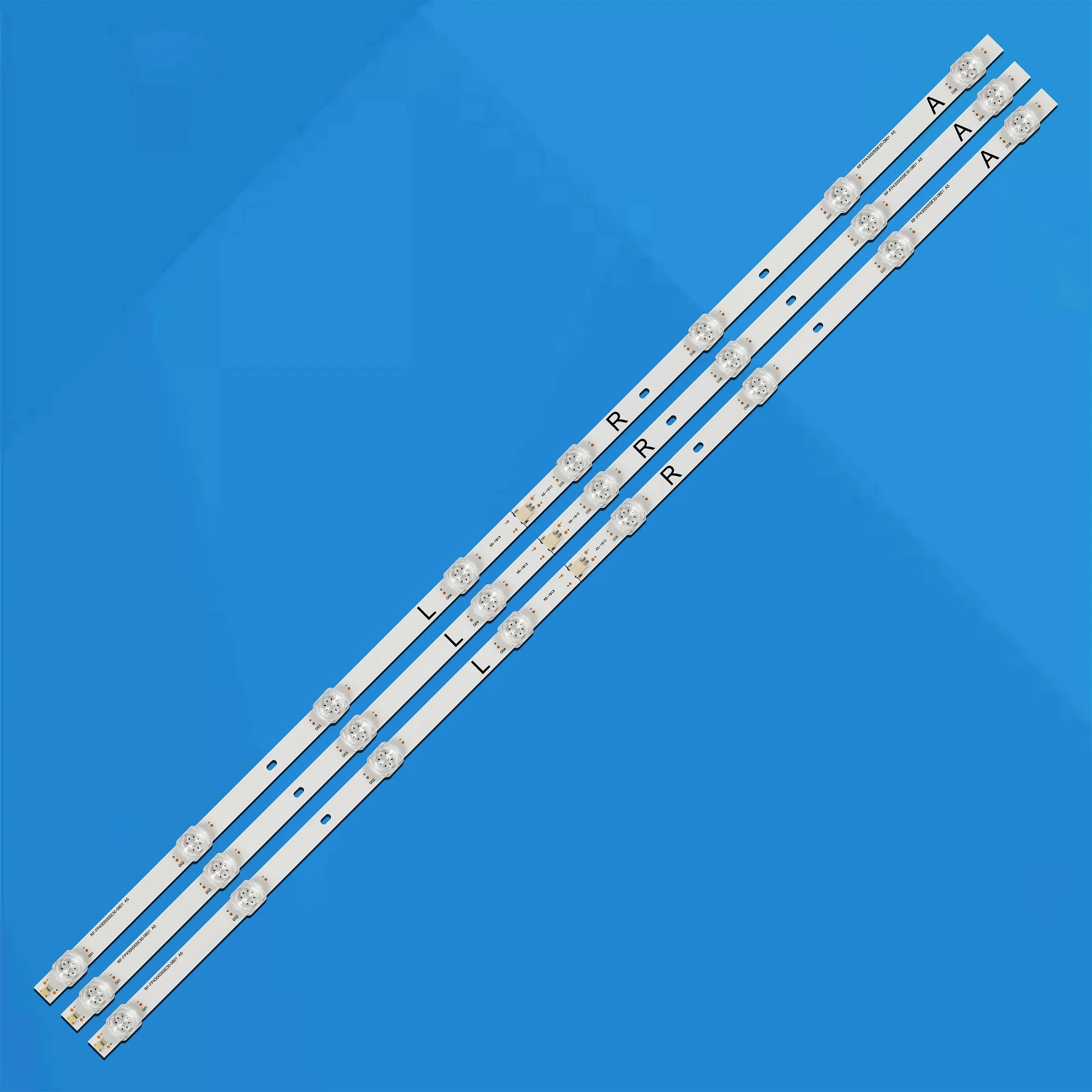 Striscia di retroilluminazione a LED 8LED per XIAOMI MI 4S L43M5-5ARU RF-FP430005SE30-0801 A5 70401-01023 HV430QUBH