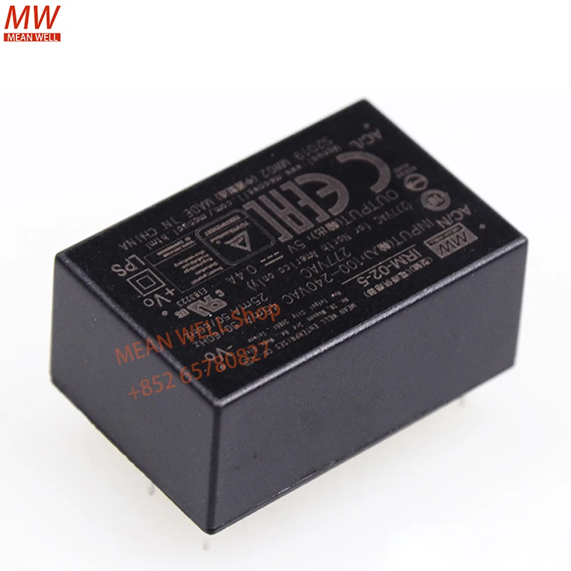 Original MEAN WELL 2W Single Output Encapsulated Type Power Switch IRM-02-3.3 IRM-02-5 IRM-02-9 IRM-02-12 IRM-02-15 IRM-02-24