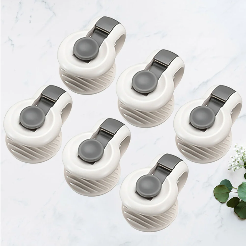 

6 Pcs Plastic Quilt fastener Bed Sheet Fastener Bed Sheet Keeper Comforter Fasteners (Grey)