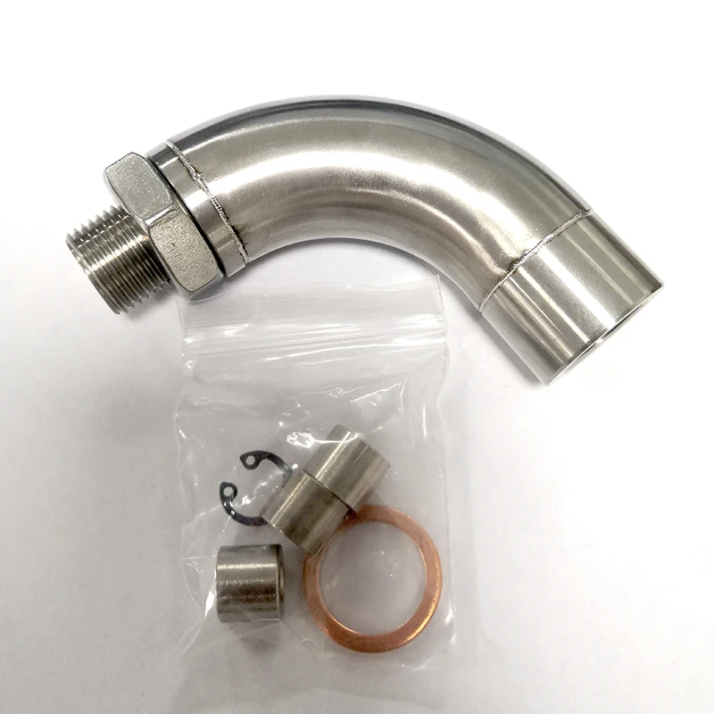 

1 компл. M18X1,5 J-стиль O2 датчик кислорода оболочка ограничитель фитинг из нержавеющей стали каталитический преобразователь выхлопных газов