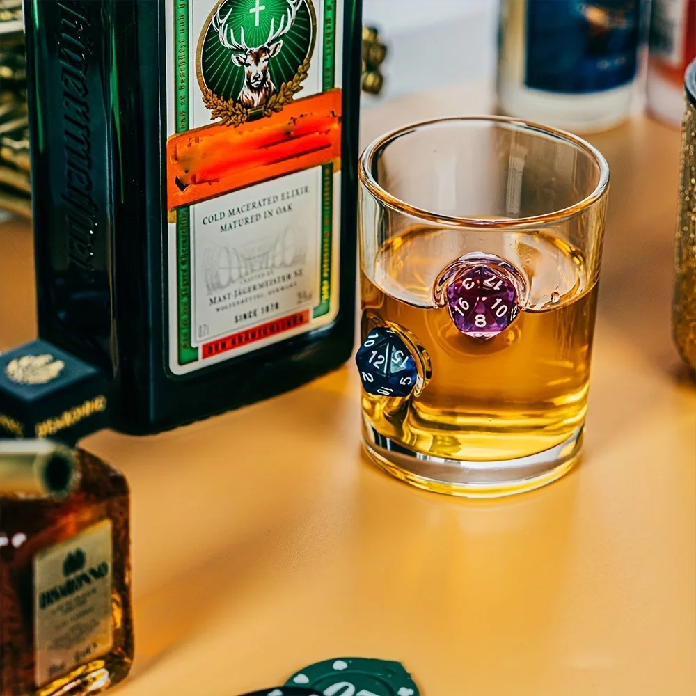 

Multi-sided Dice Whiskey Glass Wine Glass Liquor Glasses White Wine Mug Brandy Creative Beer and Liquor Glasses