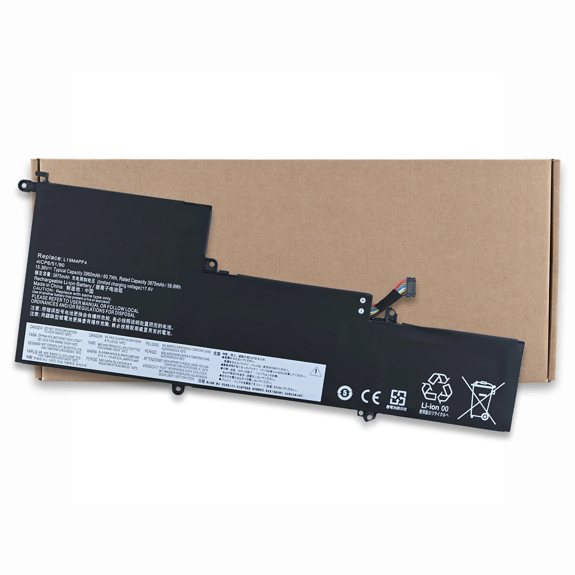 

LOLG Original 60.7Wh L19M4PF4 L19D4PF4 L19C4PF4 5B10W65297 Laptop Battery For Lenovo Ideapad Yoga Slim 7-14IIL05 7-14ARE05