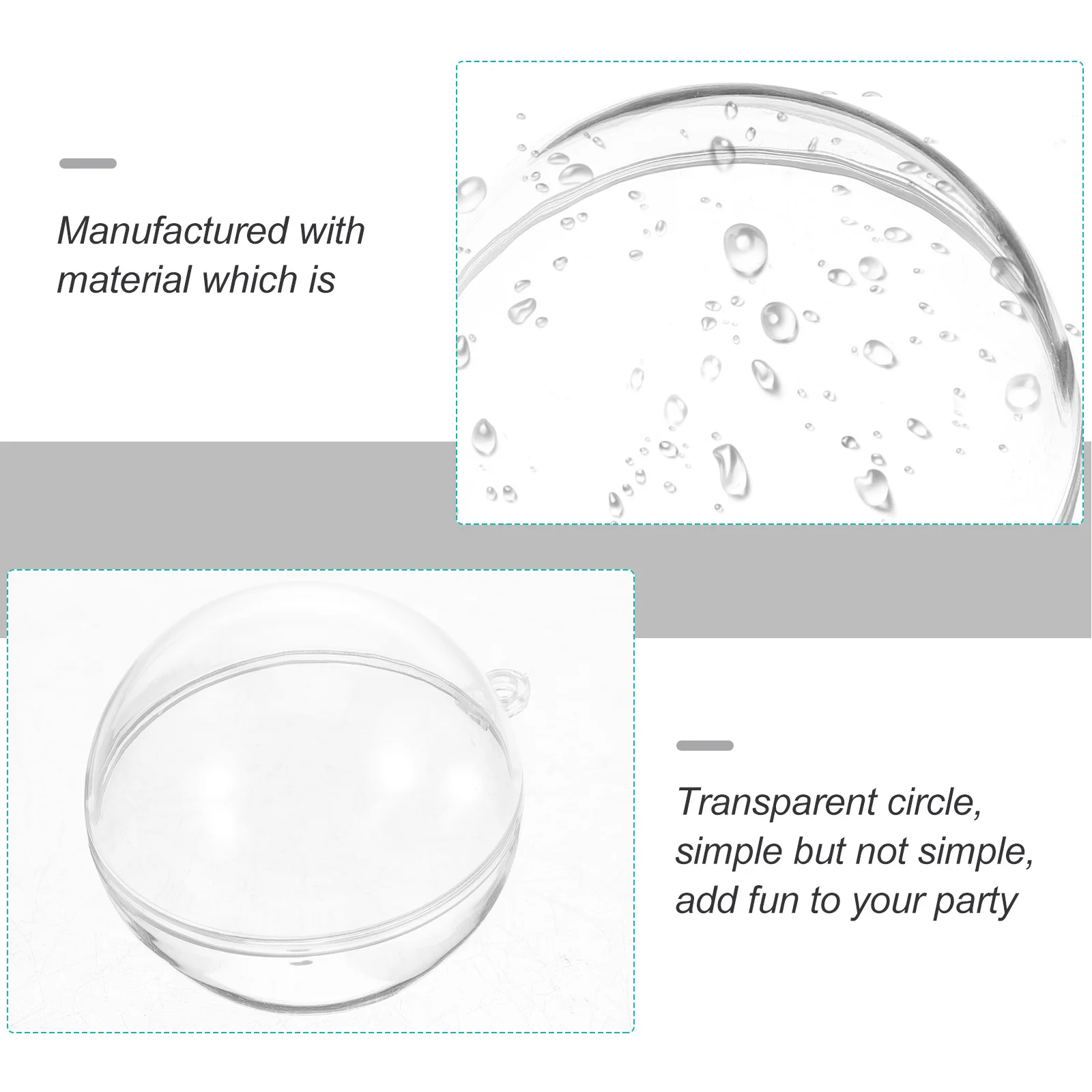 

24Pcs Lovely Creative Gift Boxes with Crystal Toughness for Various Celebrations Christmas Gift Cases Fillabel Ball Decorations