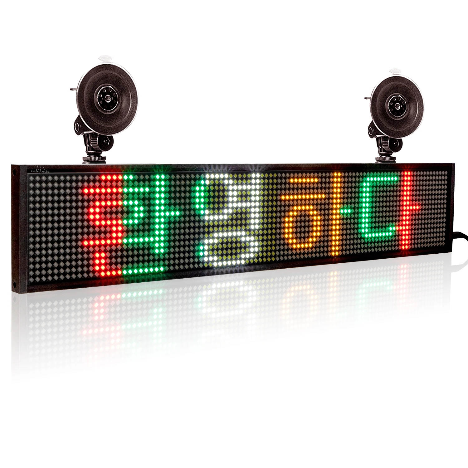 12V P5mm Car LED Sign Board Wireless Program Scrolling Message Multi Color TaxI Advertising Business Led Display Board 50CM