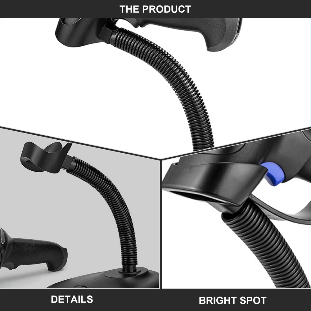 

1Pcs Multifunctional Barcode Scanner Holder Stable Practical Portable Environmental Protection Material Plastic Barcode Stand