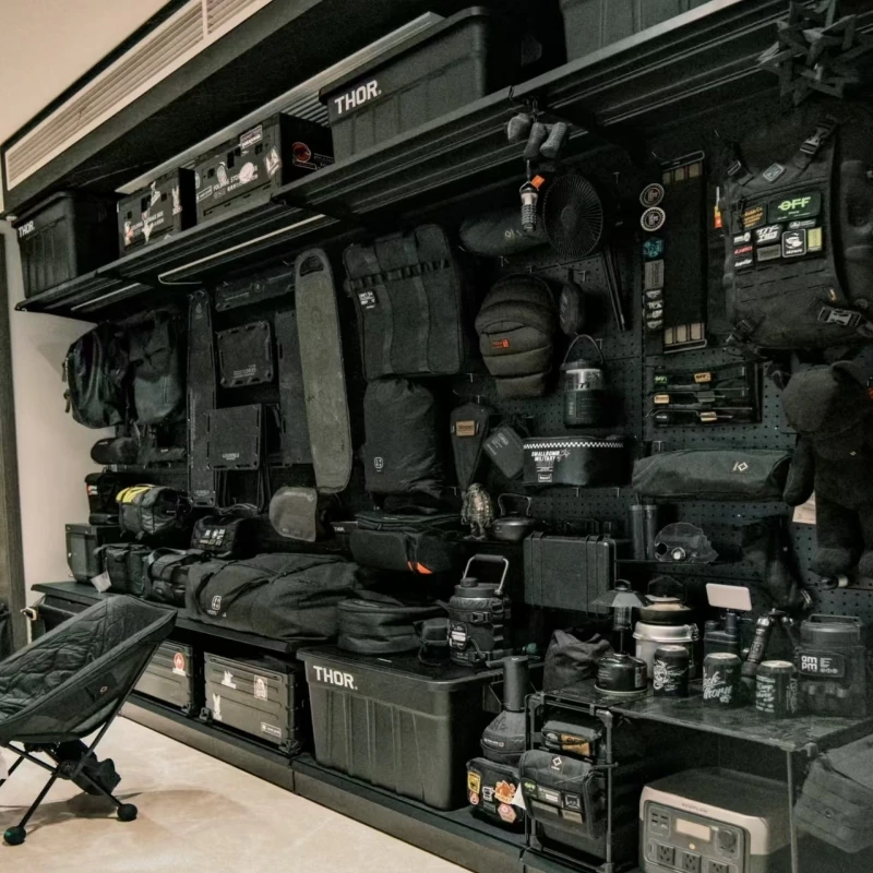 

Cave board Outdoor hiking equipment wall Shelf display Floor climbing Mountaineering storage shelf