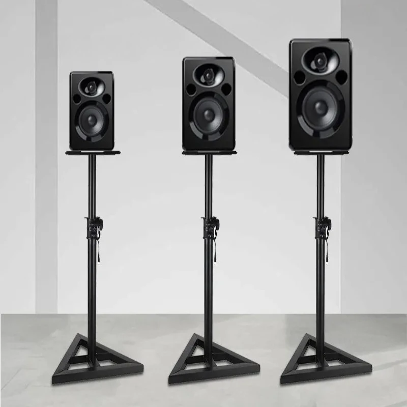 Studio Monitor Speaker Stands Height Adjustable Floor Stand for Recording Studio Heavy Duty Pairof Surround Sound Speaker Tripod