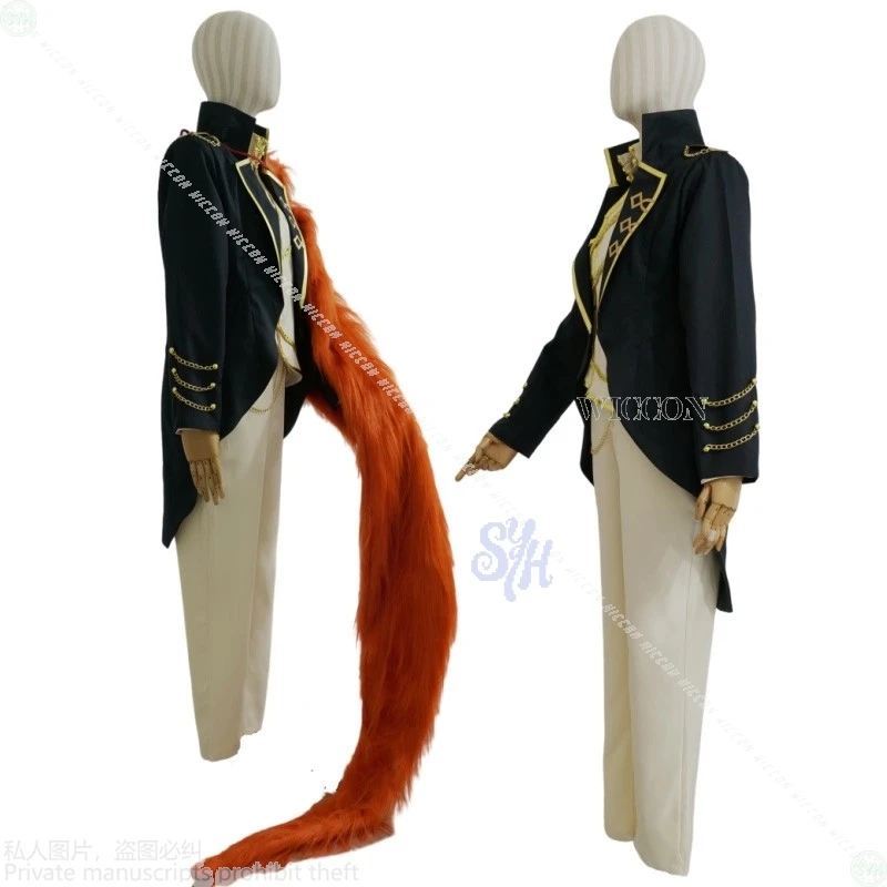 ชุดคอสเพลย์อนิเมะเกม Limbus Company Sancho สไตล์วินเทจแบบราชสำนัก พร้อมผ้าคลุมไหล่แบบมีปกสำหรับงานปาร์ตี้ฮาโลวีน